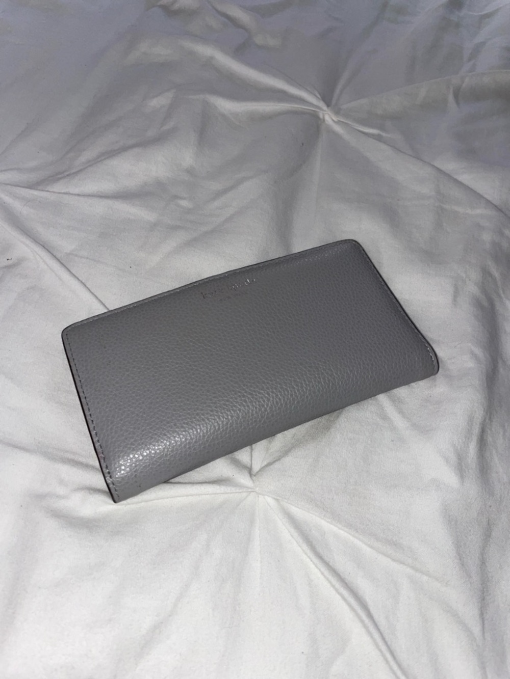 kate spade Grey Pebbled Leather Wallet - Picture 9 of 9